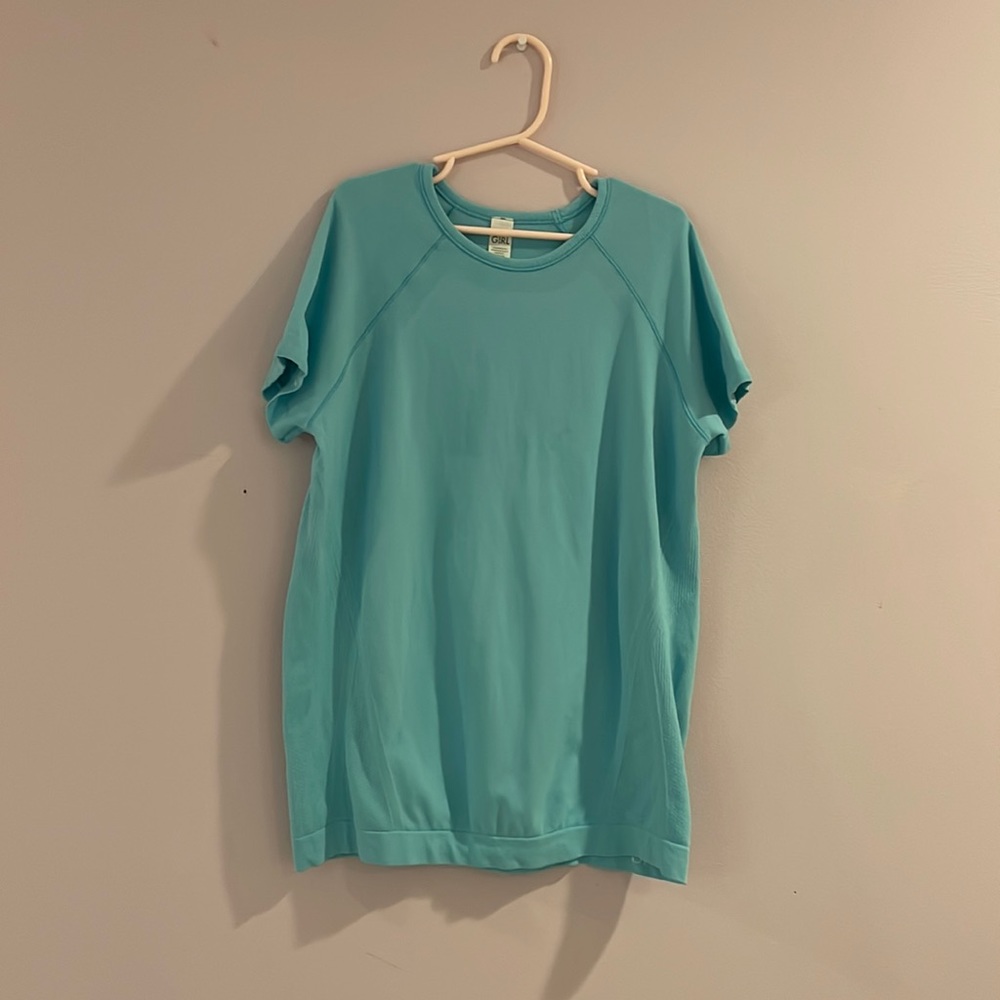 athleta girl power up tee short sleeve shirt size large (12)